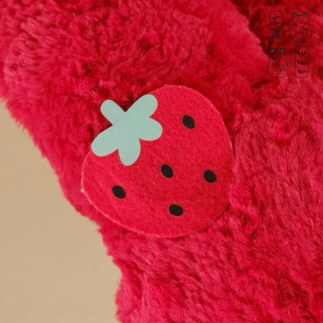 ตุ๊กตา กระต่าย มายเมโลดี้ Rabbit・SANRIO 2018・My Melody Fluffy Strawberry Pochette Rose Fur・Mega J๋B รูปที่ 9