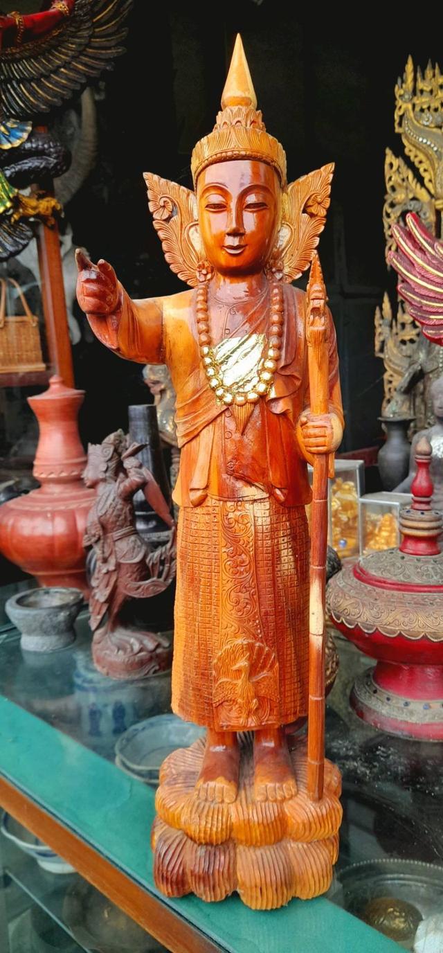 เทพทันใจไม้แกะ นัตโบ้โบ้จี้ องค์เทพทันใจ แกะสลัก