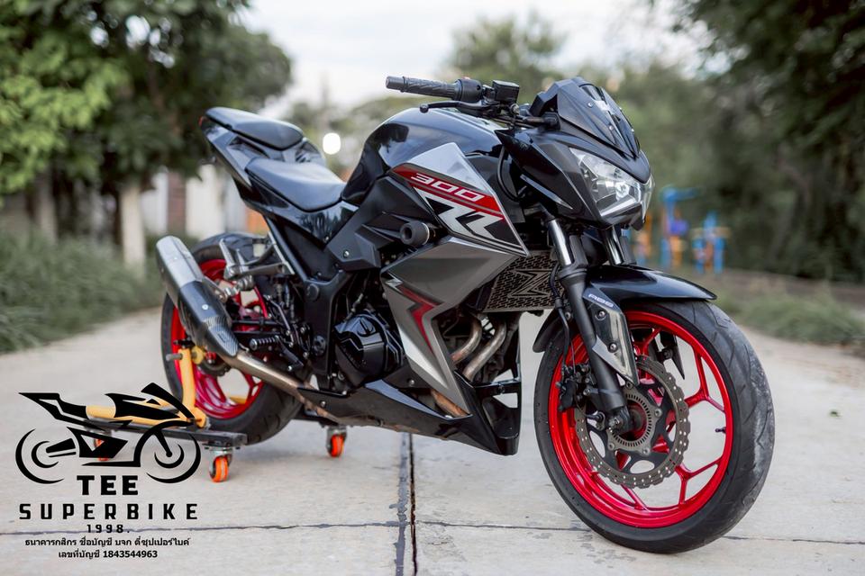 Kawasaki Z300 2018 รถสองมือออกศูนย์ สภาพสวยมากก 95% แต่งเต็มๆ