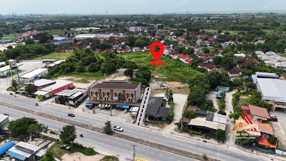 ขายที่ดินเปล่าใจกลางเมือง บ้านฉาง ระยอง ทำเลดี ใกล้ถนนบูรพาพัฒน์แค่ 50 เมตร