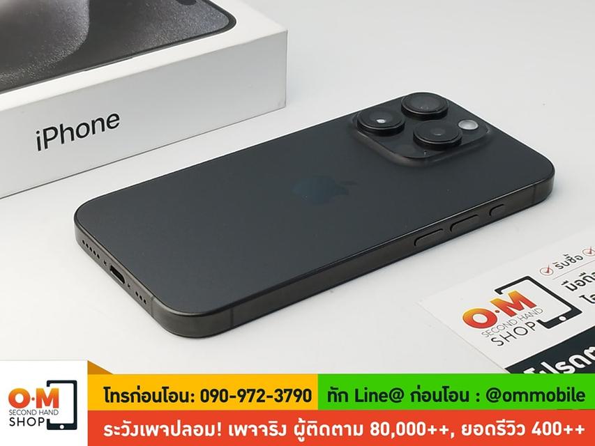 ขาย/แลก iPhone 15 Pro 256GB Black Titanium LL/A /2 Sim (eSim เท่านั้น) สภาพสวยมาก แท้ ครบกล่อง เพียง 34,900 บาท 3