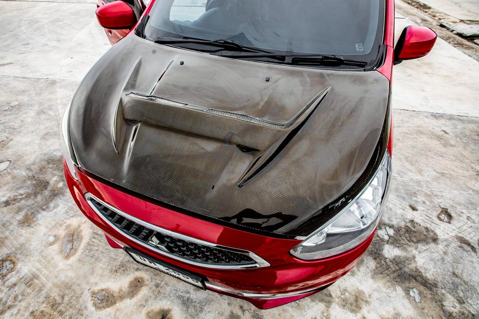 Mitsubishi Mirage 1.2 GLS ปุ่มสตาท์ ปี 2013 ออโต้ สีแดง  11