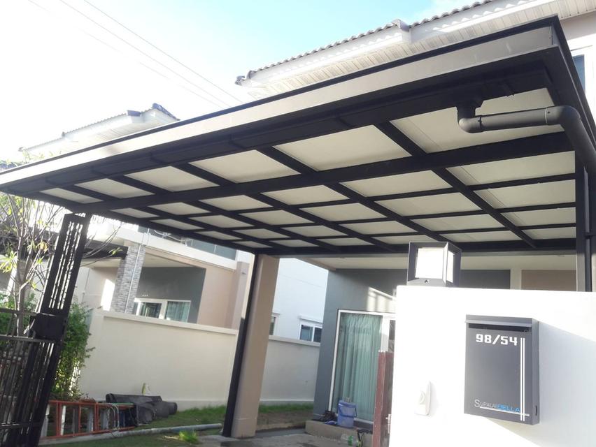 รับเหมา ต่อเติม โครงหลังคากันสาด ต่อเติมห้องครัว เทพื้นปูกระเบื้อง Line dddesign23 รูปย่อยที่ 3