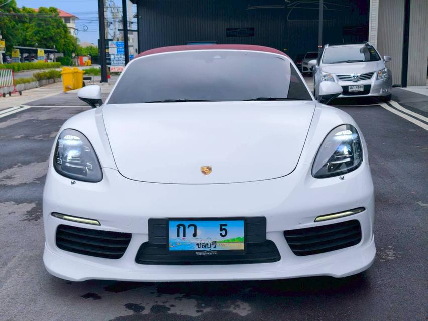 รหัสรถ KPV5 2017 PORSCHE BOXSTER 2.0 CABRIOLET สีเทา wrap ขาว 14