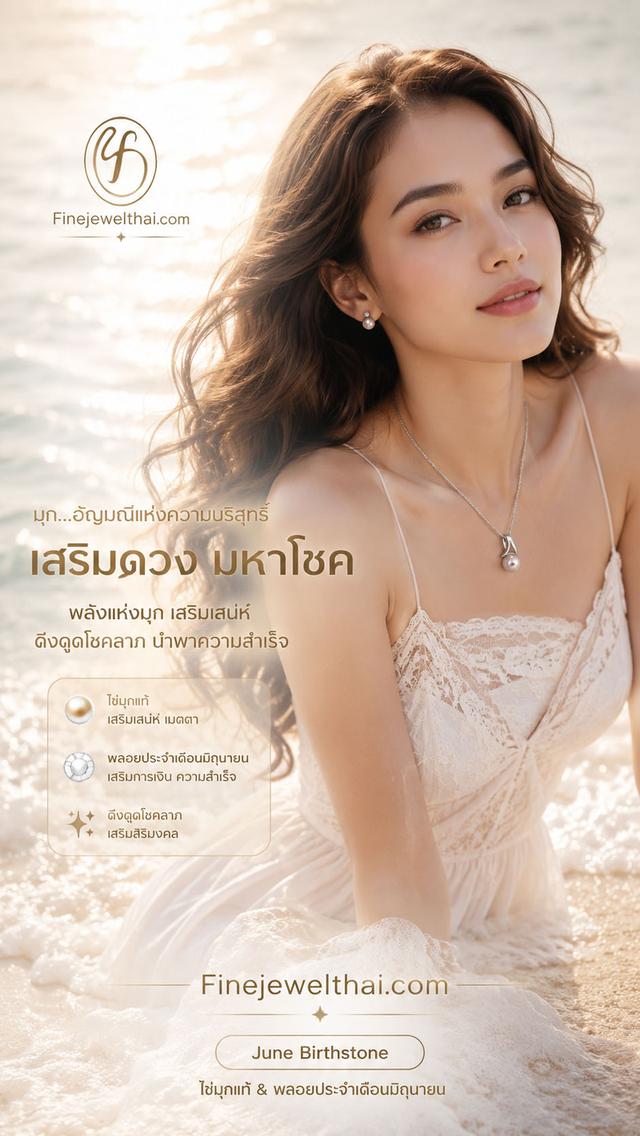 Finejewelthai จี้มุกแท้ มุกน้ำจืด เงินแท้925 P1040pl_p