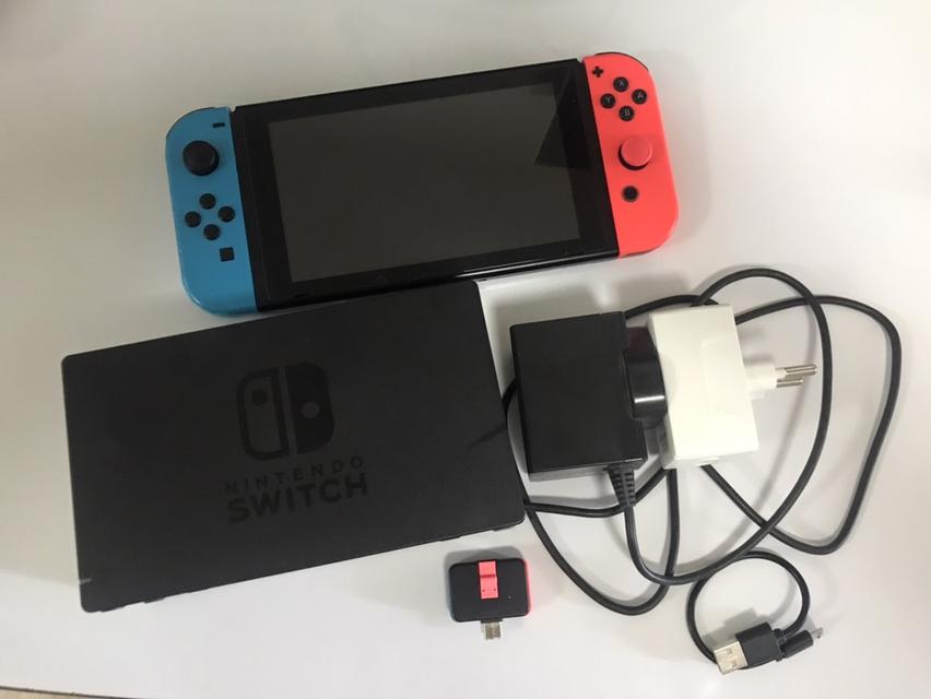 เครื่องเกมส์ nintendo switch v1 แปลงแล้ว เมม286 ลงเกมส์นตามภาพ อุปกรณณ์ตามรูป รูปย่อยที่ 1