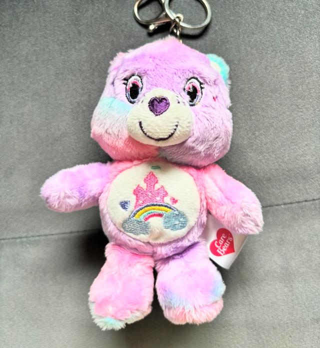 พวงกุญแจตุ๊กตา Care Bears สีรุ้งพลาสเทล 1