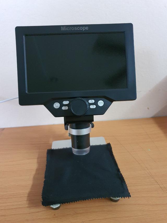 กล้องขยาย Portable LCD Digital Microscope 7" 1200X กล้องจุลทรรศน์ กล้องไมโครสโคป มือสอง 1