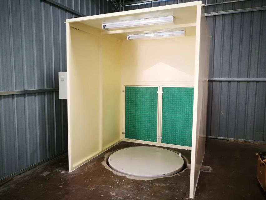 สร้างขายห้องพ่นสีฟิลเตอร์ บู๊ทพ่นสีระบบแห้ง ห้องพ่นสีฟิลเตอร์ Dry paint booth ห้องพ่นสีมอเตอร์