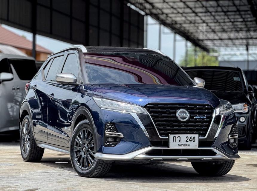ปี 2023 NISSAN KICKS, 1.2 AUTECHโฉม ปี20-ปัจจุบัน สีน้ำเงิน รับประกันระบบไฟฟ้า e-POWER นาน 5 ปี