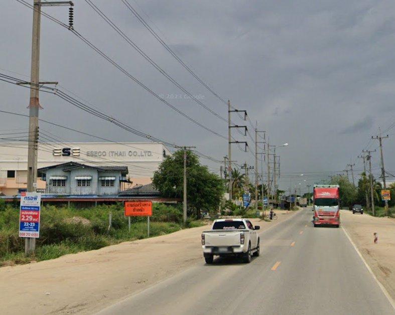 ขายที่ดินหนองจอก บางปะกง 3 ไร่ ซอยวัดพิมพาติดคลอง ติดถนน8เลนเส้นฉช.2004 ใกล้แยกเกาะไร่3กม. จ.ฉะเชิงเทรา 1