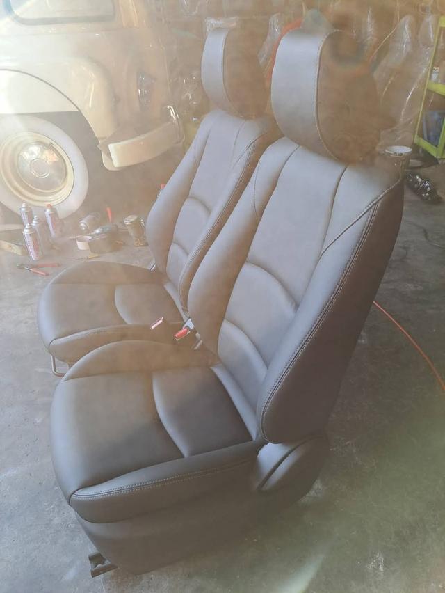 เบาะมาสด้าสกาย หนังดำหุ้มใหม่สวยกริ๊บบ✨