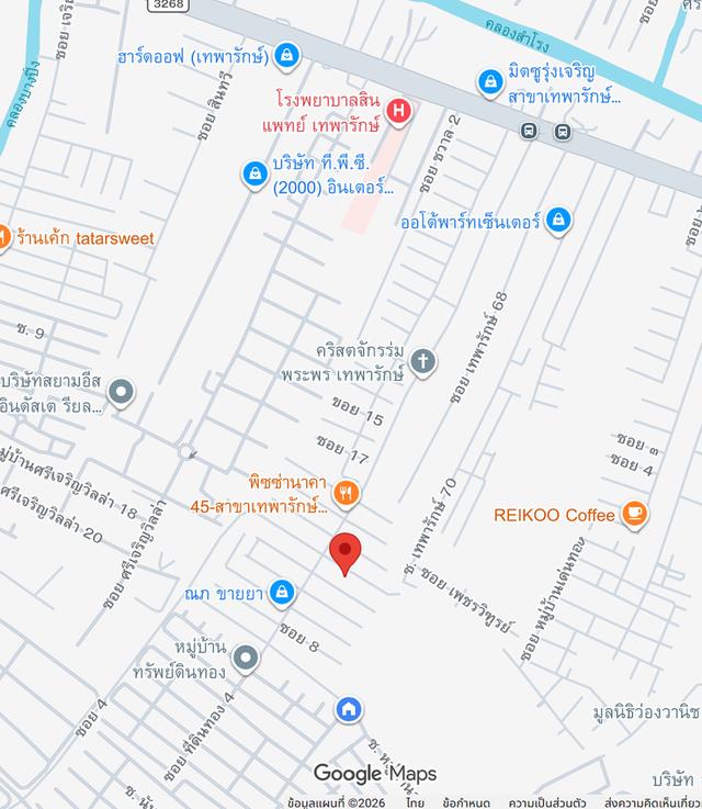 ขายที่ดิน พร้อมที่จอดรถยนต์ ในซอยที่ดินทอง4 ใกล้โรงพยาบาลส่งเสริมสุขภาพตำบลร่มโพธิ์ ต.บางเมือง จ.สมุทรปราการ 7
