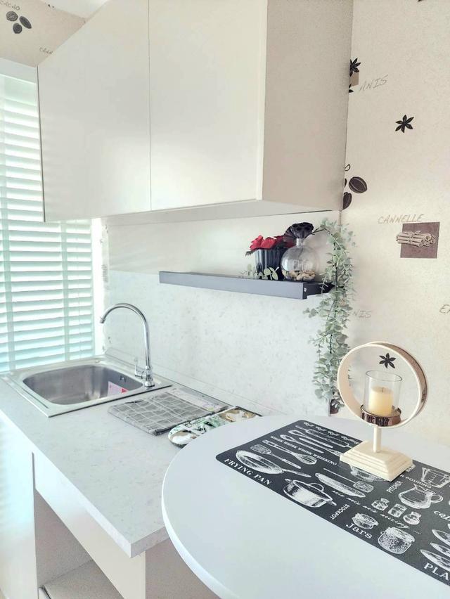 คอนโดแต่งใหม่ สไตล์สวย ใกล้ BTS วงเวียนใหญ่ พร้อมอยู่ เฟอร์ครบ เครื่องใช้ไฟฟ้าครบ แอร์ 2 ตัว ฟรีค่าโอน 3