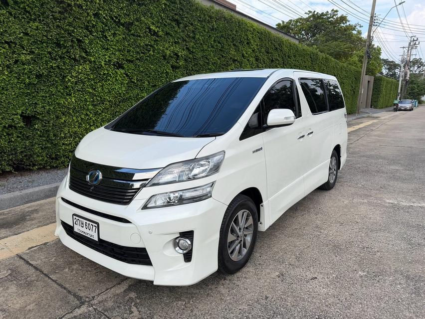 2014 TOYOTA VELLFIRE 2.4 Hybrid E-Four ZG EDITION รุ่นท็อป (สีขาว)