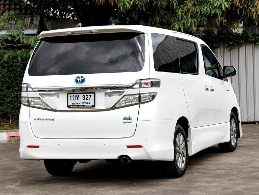 Toyota VELLFIRE 2.4 Hybrid E-Four ปี 2012 โฉม ปี 08-14 สีขาว AUTO เบนซิน + ไฟฟ้า ไมล์เพียง 146,951 km.  5