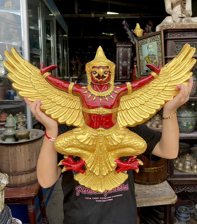 พญาครุฑ ครุฑแขวนผนัง ขนาด70x70cm ครุฑสำนักงานเก่า