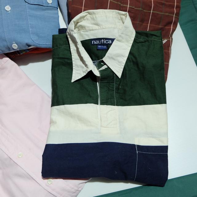 เสื้อเชิ้ต แบรนด์เนมมือสอง size XL Armani Nautica Big mac Boss Calvin Klein Polo Ralph Lauren  11