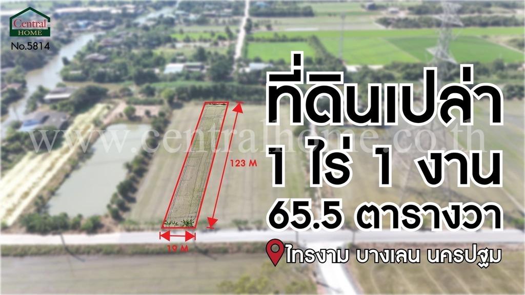 ที่ดินเปล่า 1-1-65.5 ไร่ ไทรงาม บางเลน นครปฐม 5