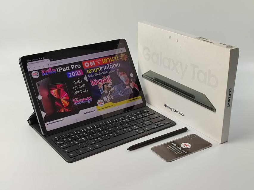 ขาย/แลก Samsung Galaxy Tab S8 5G ใส่ซิมได้ 8/128 สี Graphite ศูนย์ไทย ประกันศูนย์ พร้อม Cover Keyborad เพียง 21,900 บาท  1