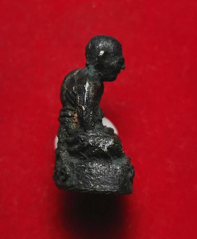 รูป x106 รูปหล่อโบราณหลวงพ่อทอง วัดราชโยธา ปี2510 หลัง จ รุ่น1 แขนทะลุ 3