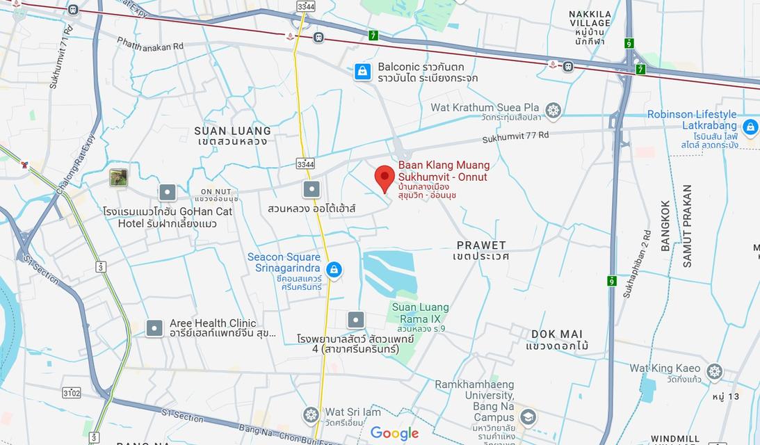 ขายทาวน์โฮม 3 ชั้น สภาพใหม่ไม่เคยเข้าอยู่ โครงการ บ้านกลางเมือง สุขุมวิท-อ่อนนุช 14