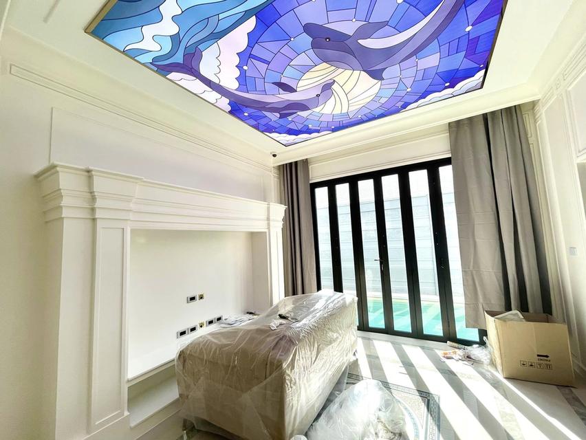 ขายบ้านเดี่ยว 2 ชั้น หมู่บ้าน เดอะพาลาสโซ่ ปิ่นเกล้า (The Palazzo Pinklao) แบบบ้าน Antonio พื้นที่ใช้สอย 403 ตารางเมตร ตั้งอยู่บนที่ดิน 115.6 ตารางวา