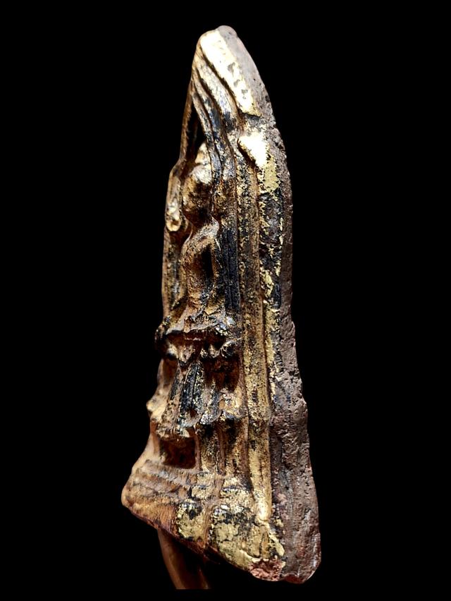 พระโคนสมอ ปางมารวิชัย รักทองเดิม กรุวังหน้า รูปที่ 3