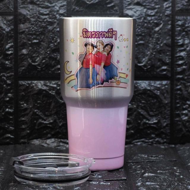 🔥แก้วสกรีนลายตามสั่ง เยติ 30 OZ.พร้อมที่รองแก้ว 320.- 3