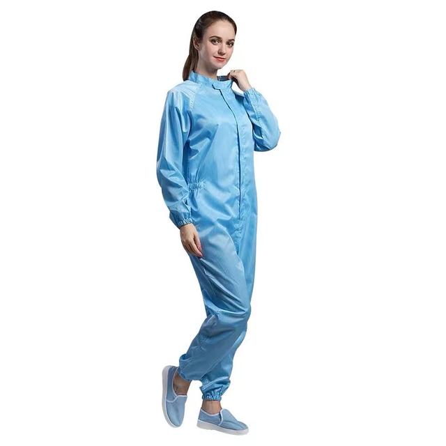 Cleanroom Jumpsuit สีฟ้า