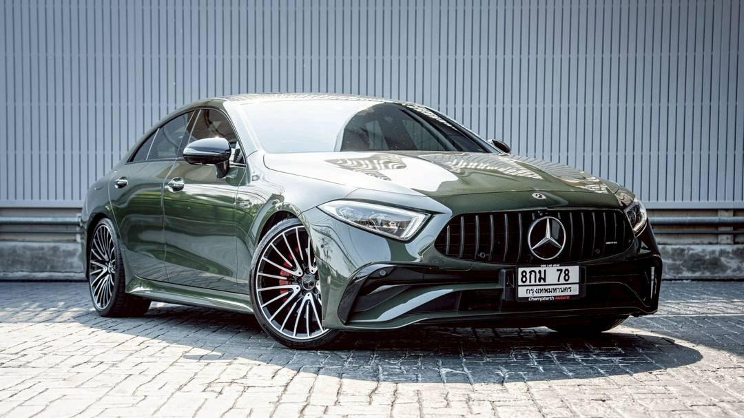Mercedes-Benz CLS53 AMG 4MATIC+ 2023 สีเทา Wrap เขียว รถสวยมากๆ รูปที่ 3