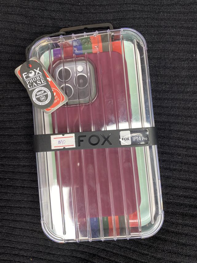เคสไอโฟน14proยี่ห้อFoxของแท้สีพื้น
