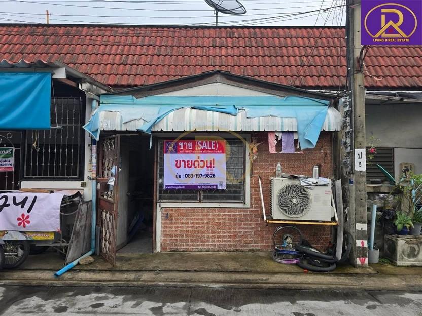 ขายบ้านหลักแสน ถูกมาก ทาวน์เฮ้าส์ ชั้นเดียว หมู่บ้านบุญศิริ ใกล้ BTS สถานีโรงเรียนนายเรือ เหมาะอยู่อาศัย หรือรีโนเวทขาย บางเมืองใหม่ เมืองสมุทรปราการ 1
