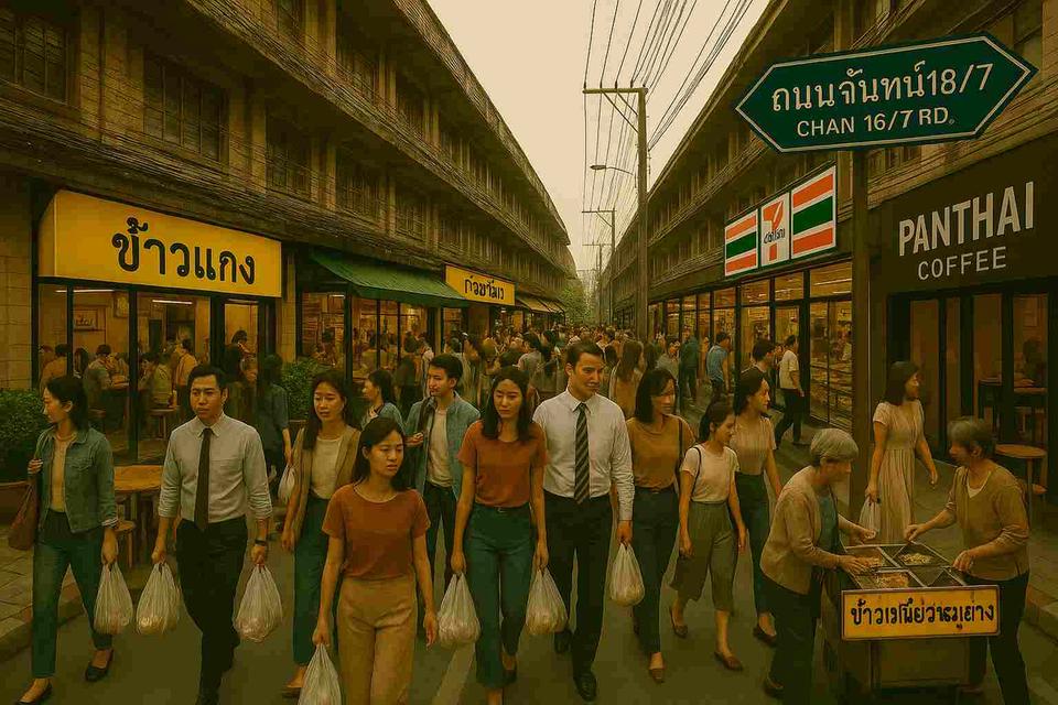 พื้นที่ให้เช่าทำเลทอง ย่านจันทน์ 18/7 (สาทร - เซนหลุยส์ 3) กรุงเทพฯ รองรับทุกประเภทธุรกิจ ทำเลศักยภาพตรงข้าม Condo และ 7-Eleven สาขาใหม่