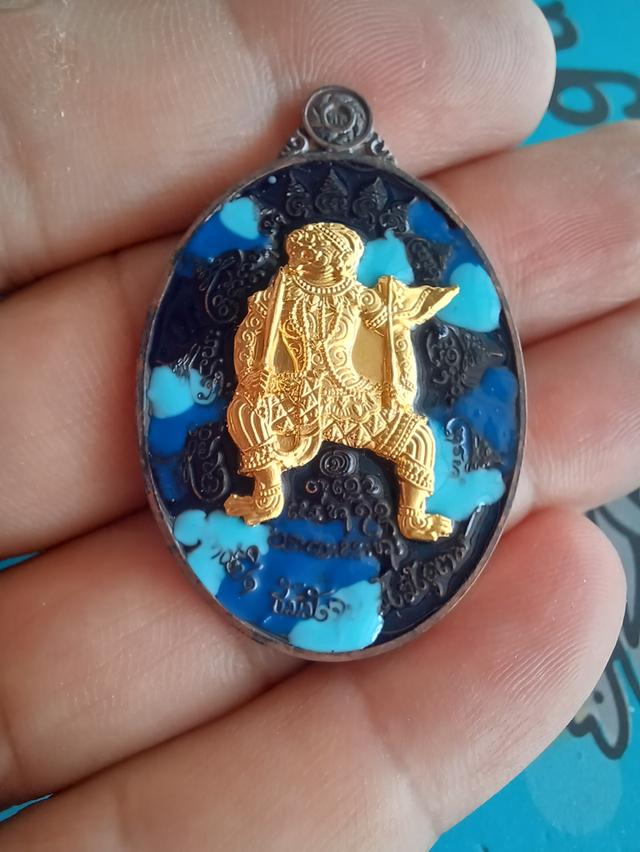 เหรียญหนุมานหน้ากากทองคำแท้รุ่นโชคเหนือเมฆ