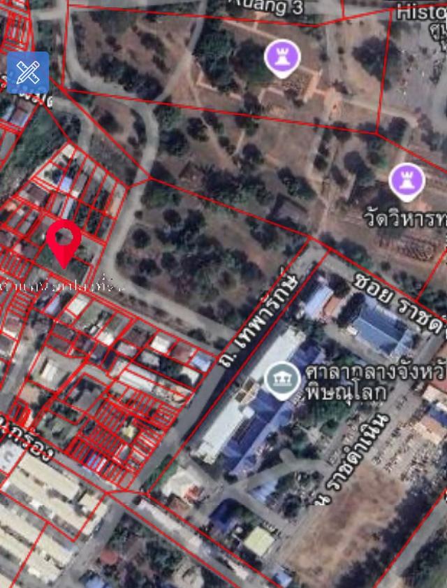 ขายที่ดิน!! ใจกลางเมืองห่างจากศาลากลาง จ.พิษณุโลก 350ม. 1งาน97.7ตร.ว. 9