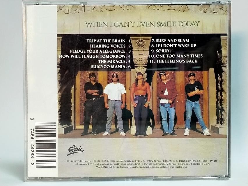 ซีดีเพลง Suicidal Tendencies-How Will I Laugh Tomorrow When I Can't Even Smile Today Cd Audio 2