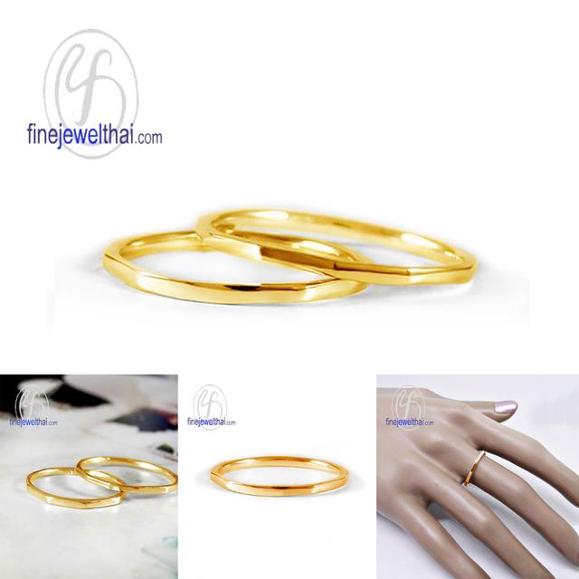 Finejewelthai แหวนคู่รักสำหรับคนรุ่นใหม่ ดีไซน์มินิมอล RC123000