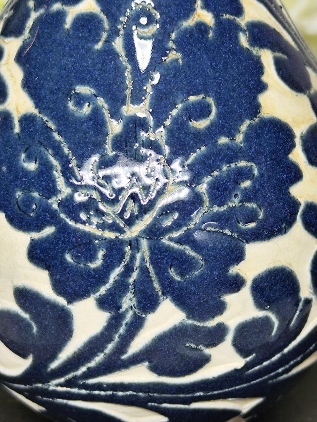 แจกันเก่างานขูดลานดอกโบตั๋น วัฒนธรรม Song dynasty สวยสมบูรณ์ รูปที่ 2