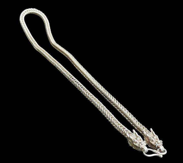 สร้อยเงินเก่า สร้อยคอเงิน หัวลายมังกร สร้อย 8