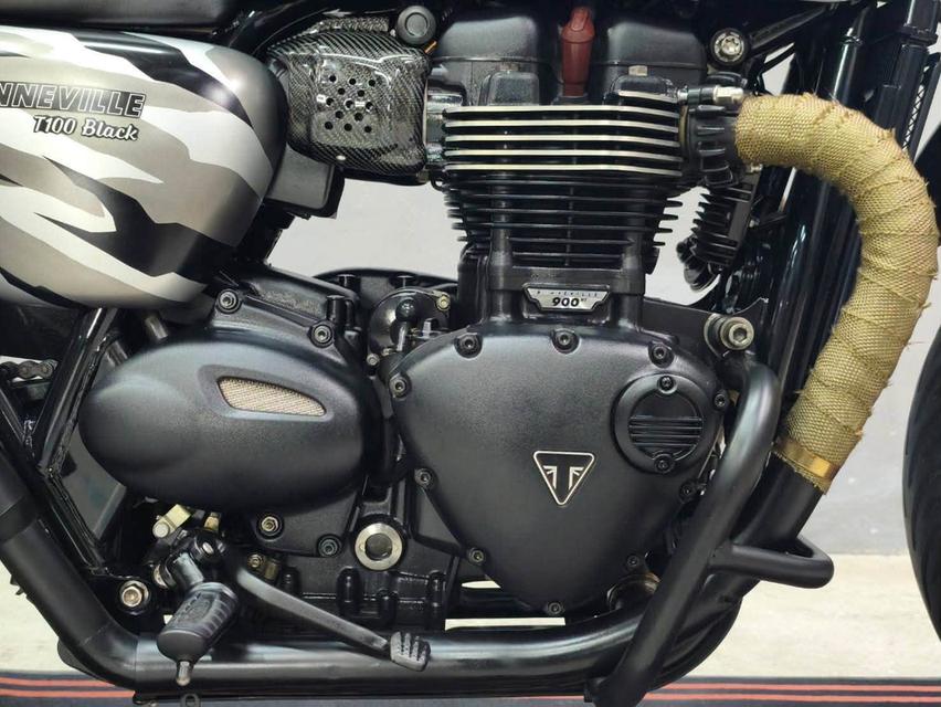 TRIUMPH BONNEVILLE T100 BLACK ปี 2017 ABS🇬🇧 แต่ง TRACKER หล่อๆ จบ ๆ พร้อมขี่ รูปที่ 13