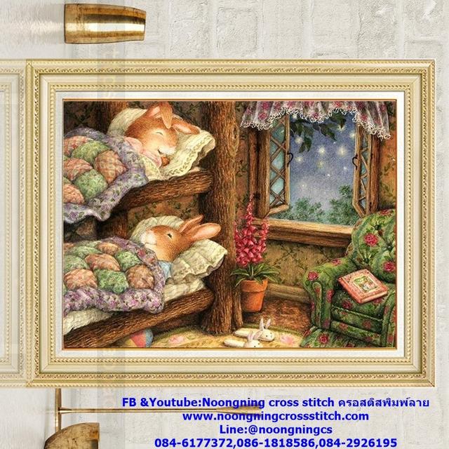 ร้าน Noongning Cross stitch ครอสติสพิมพ์ลาย จำหน่ายอุปกรณ์ครอสติส ภาพติดเพชร1362 5