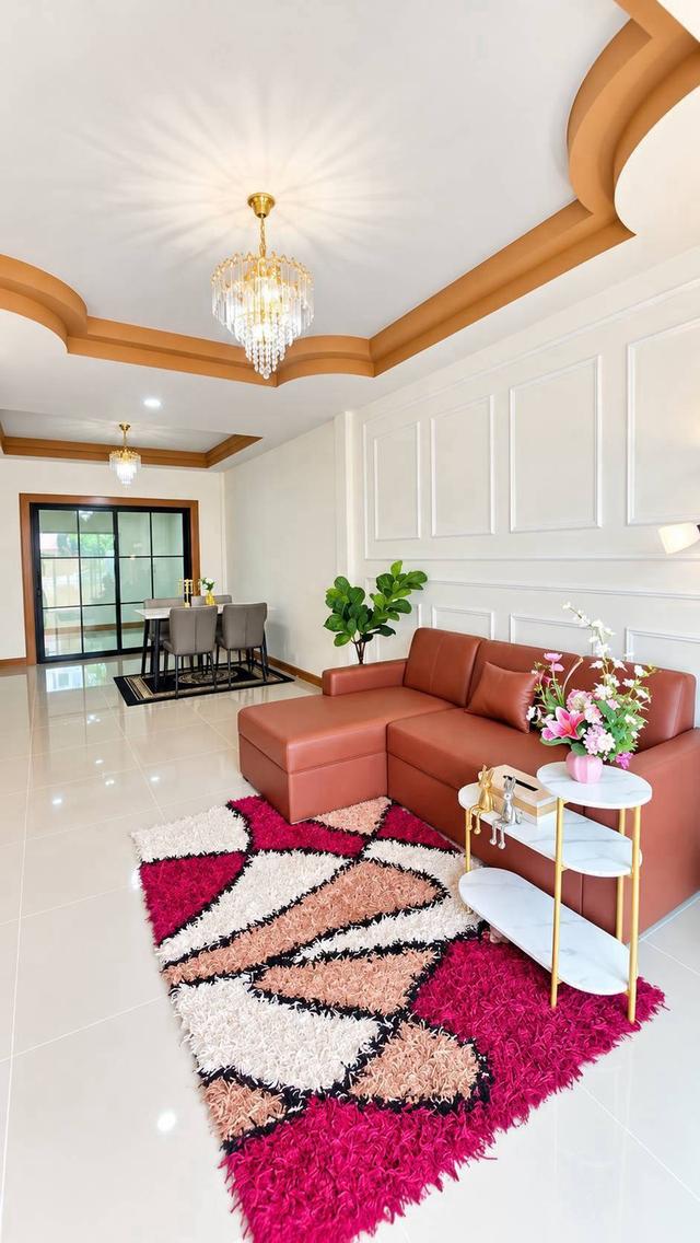 หมู่บ้านบัวทองธานี ฝั่งตรงข้ามสมบัติบุรีทาวน์เฮ้าส์  2 ชั้น  ตกแต่งใหม่พร้อมอยู่ เดินทางก็สะดวก 6