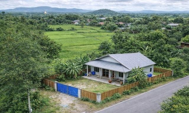 PTT ปตท.เขาบางแกรก4กม. บ้านสวนชั้นเดียว 2นอน 3 น้ำ ทำเลหนองฉาง วัดหนองกระทุ่ม 2กม. 8