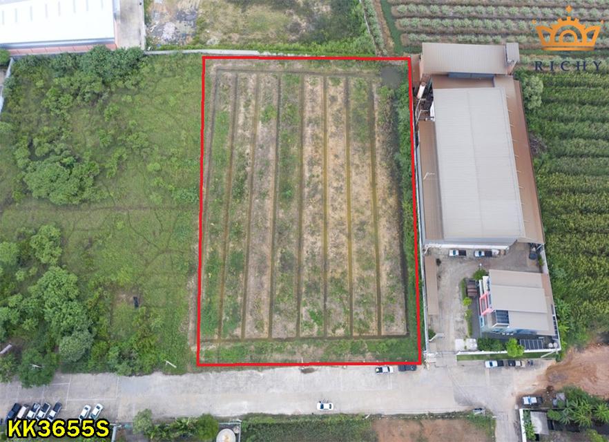 ที่ดินสวย 4 ไร่เศษ สีม่วงขอใบ รง.4 ง่าย+ขายต่อสะดวก เด่นสง่าหน้ากว้าง ถมแล้วพร้อมใช้ ในสวนหลวง ใกล้สาย 4 ตัดใหม่ กระทุ่มแบน- KK3655S 2