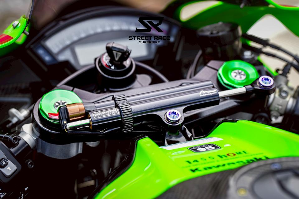 Ninja ZX-10R ปี 2021 ฝาแดง ลายรังผึ้ง ท่อแต่งเสียงโหด 💨 สายซิ่ง-สายสนามห้ามพลาด! 7