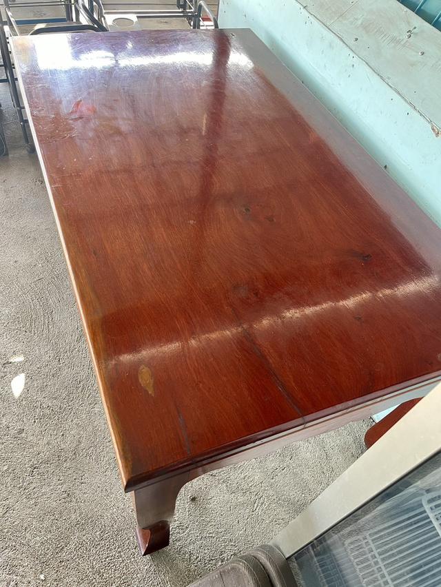 โต๊ะไม้ประดู่แผ่นเดียว ขนาดยาว150ซม โต๊ะทำงานไม้ประดู่ 4