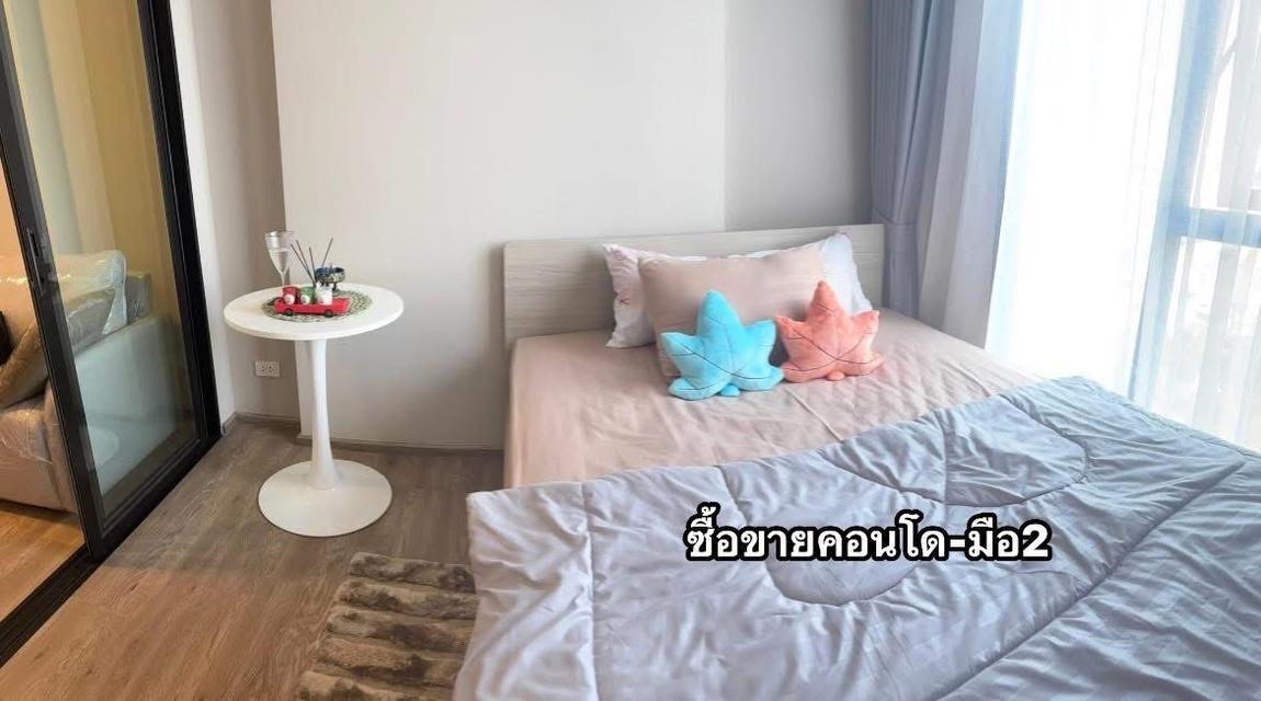 ปล่อยเช่า 8500 บาท พลัมนิวเวส เฟส3  วิวเมืองชั้น9- ทีวี- ตู้เย็น- ไมโครเวฟ- เครื่องทำน้ำอุ่น - เตียง+ที่นอน 5ฟุต- โซฟามีครบ ถือกระเป๋าเข้าอยู่ได้เลย 1