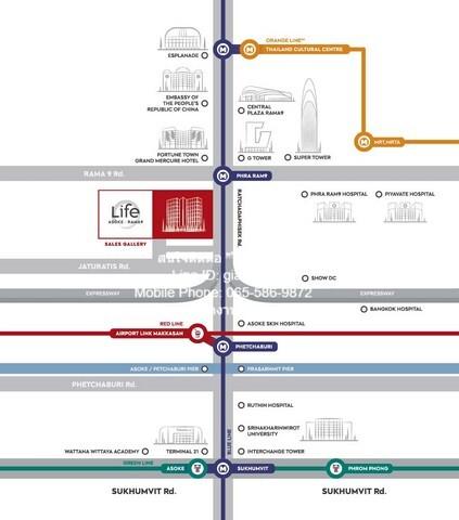 CONDO ไลฟ์ อโศก - พระราม 9 Life Asoke - Rama 9 1นอน 5150000 บาท สวยและดี กรุงเทพ 2