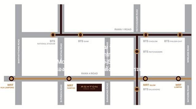 CONDO แอชตัน จุฬา-สีลม ashton chula - silom 60000 - 2ห้องนอน 58Square Meter ใกล้กับ MRT สามย่าน สะอาดปลอดภัย เป็นคอนโดพร 2